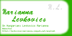 marianna levkovics business card